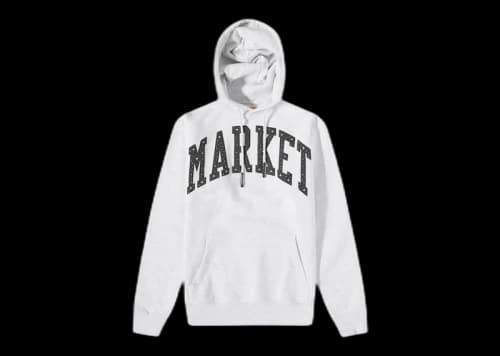 Market Arc Puff Hoodie Hoodie Ash
