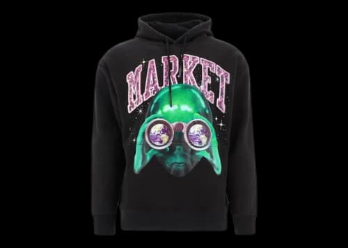 Market Alien Sightseeing Hoodie Black
