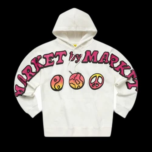 Market Cali Lock Peace Hoodie 'Cream'