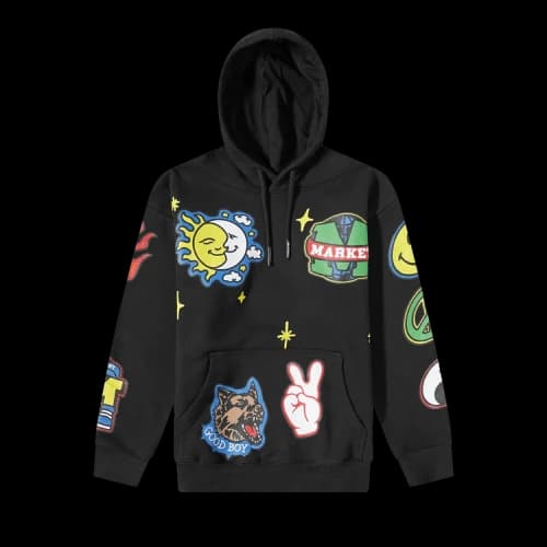 Market Smiley Start Within Stars Hoodie 'Black'