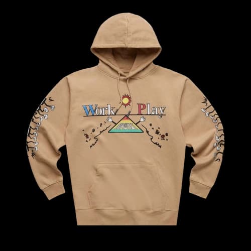 Market Work Life Balance Hoodie 'Sand'