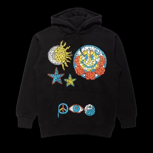 Market Smiley Mosaic Hoodie 'Black'