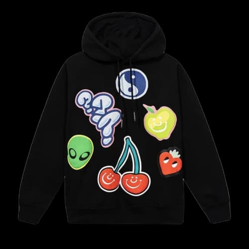 Market Airheads Flavor Blasted Puff Print Hoodie 'Black'