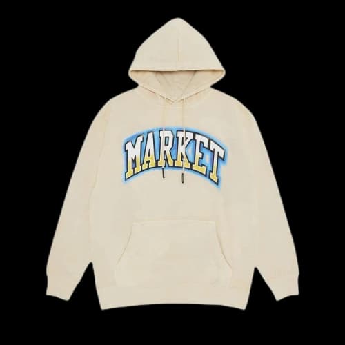 Market Smiley Pair Of Dice Hoodie 'Ecru'
