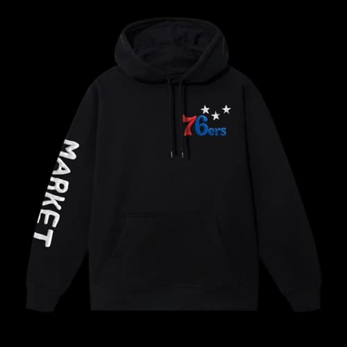 Market x NBA 76Ers Hoodie 'Black'