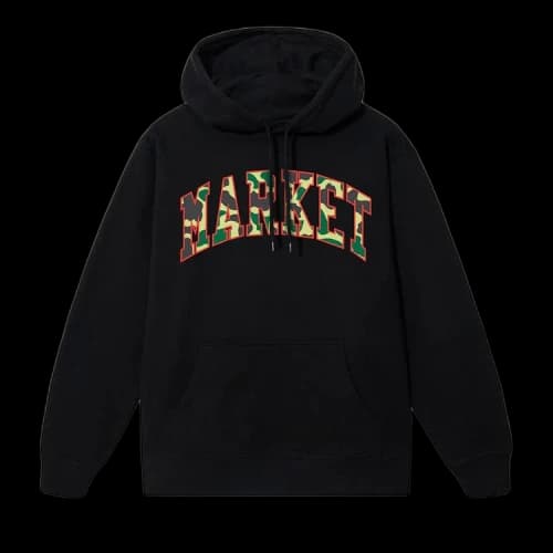 Market Reverse Duck Camo Hoodie 'Black'