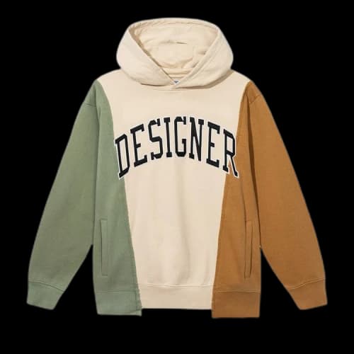 Market Designer Panel Hoodie 'Basil'
