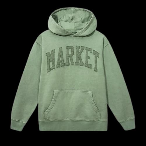 Market Vintage Wash Arc Hoodie 'Basil'