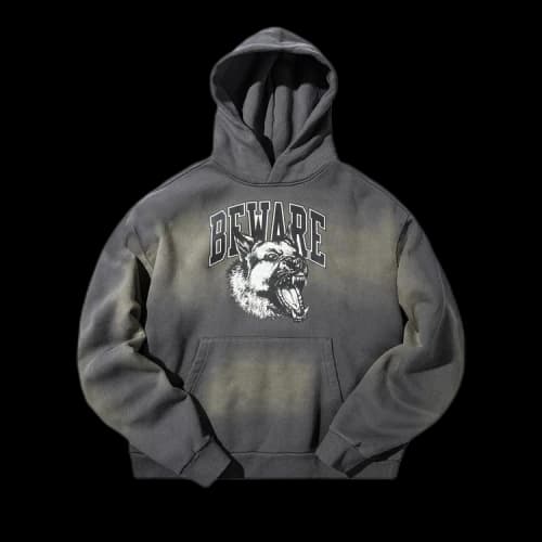 Market Tonal Beware Hoodie 'Cement'
