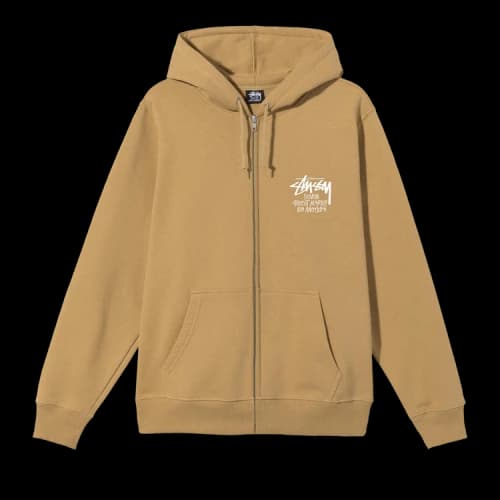 Stussy Stock DSM Singapore Zip Hoodie 'Khaki'