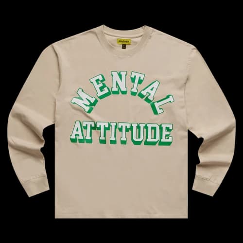 Market Mental Attitude Long-Sleeve T-Shirt 'Khaki'