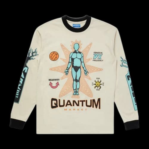 Market Quantum Long-Sleeve T-Shirt 'Ecru'