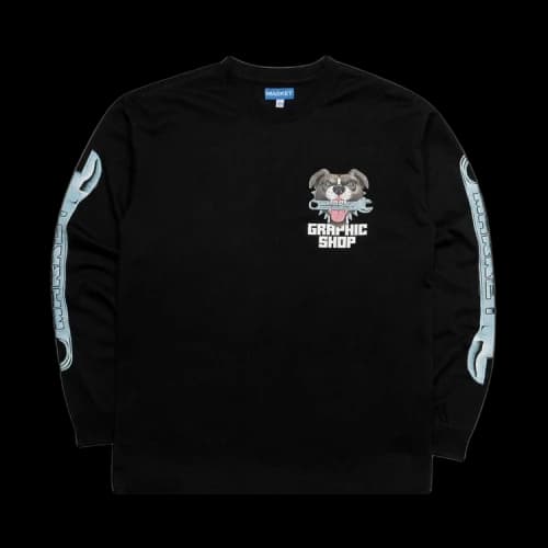 Market Junkyard Dog Long-Sleeve T-Shirt 'Black'