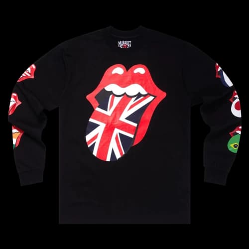 Market x Rolling Stones World Flag Tee 'Black'