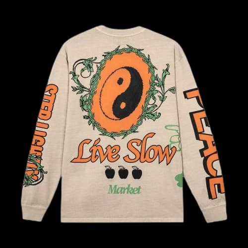 Market Step Lightly Long-Sleeve T-Shirt 'Ecru'