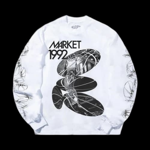 Market 1992 Long-Sleeve T-Shirt 'White'