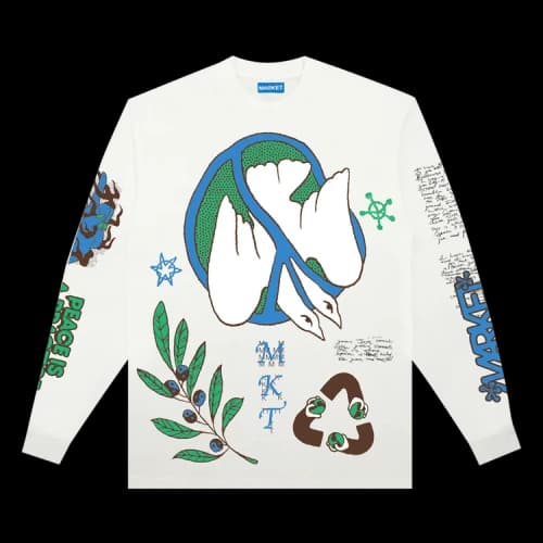 Market Peace Practice Long-Sleeve T-Shirt 'White'