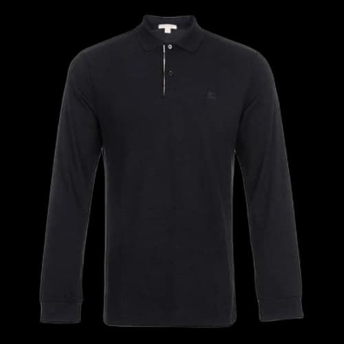 Burberry Printing Long Sleeve Polo Male Black
