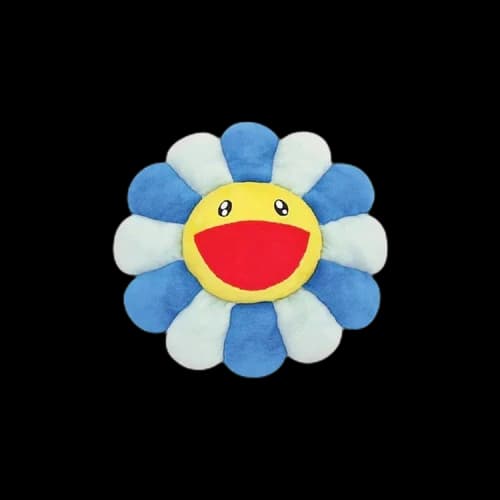 Takashi Murakami Flower Pilllow (30cm) 'Blue'