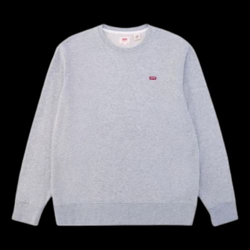 LEVI'S Levis Alphabet Logo Loose Round Neck Pullover Gray