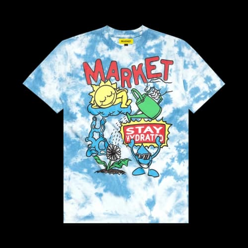 Market Stay Hydrated Waterworks T-Shirt 'Waterworks Tie-Dye'