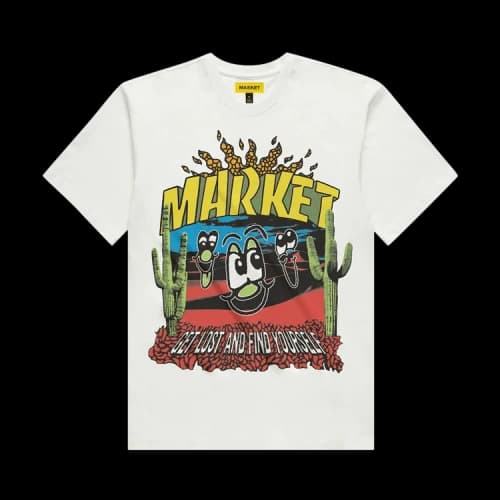 Market Desert Faces T-Shirt 'Cream'