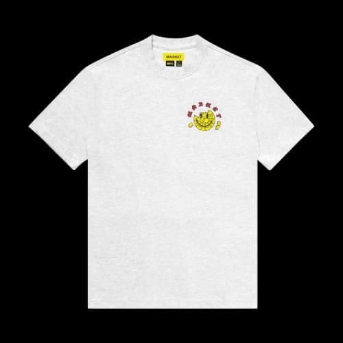 Market Smiley Piece Of Mind T-Shirt 'Ash'