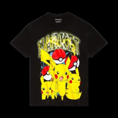 Market x Pokémon Pikachu Electric Shock T-Shirt 'Black'