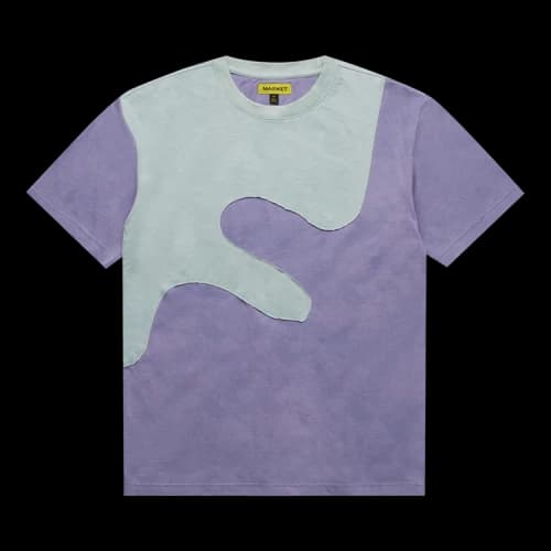 Market Deep End T-Shirt 'Lavender/Pale Grey'