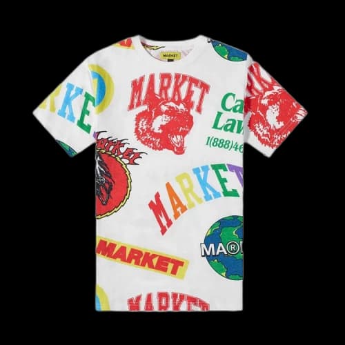 Market Monogram Aop Tee 'White'