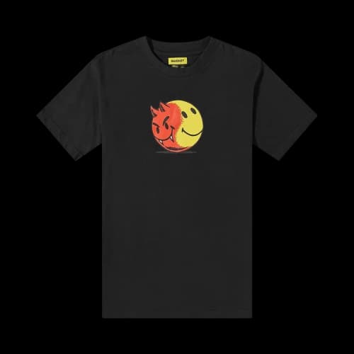 Market Smiley Good And Evil Tee 'Black'