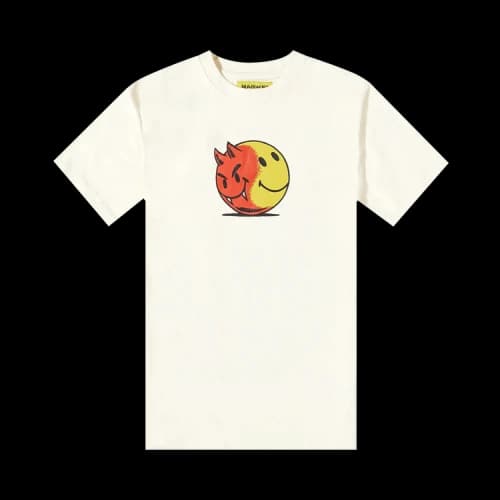 Market Smiley Good And Evil Tee 'Cream'