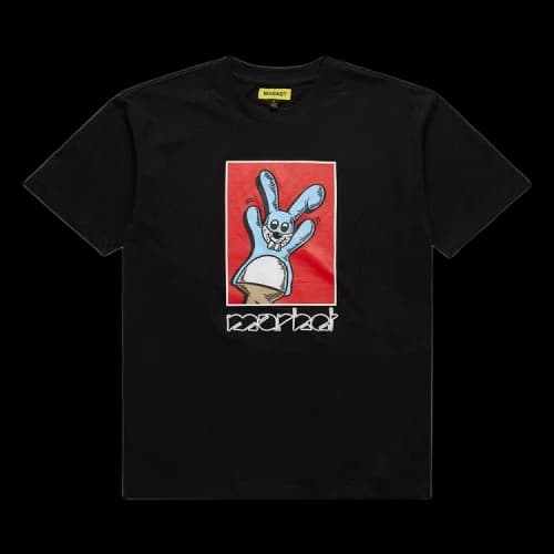 Market Bunny Puppet Puff Short-Sleeve Tee 'Black'
