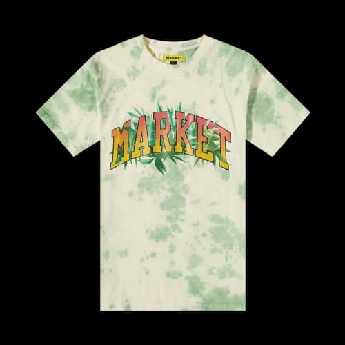 Market Arc Herbal Remedy Tie Dye Tee 'Green Yellow Tie Dye'
