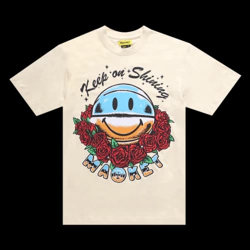 Market Smiley Keep On Shining Tee 'Cream'
