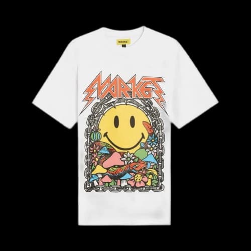 Market Smiley Iron T-Shirt 'White'