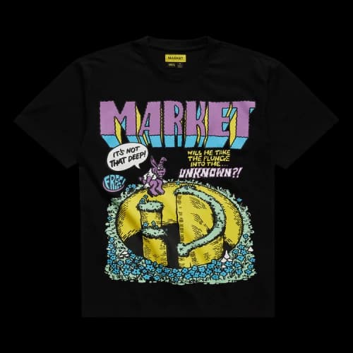 Market Smiley Into The Unknown T-Shirt 'Black'
