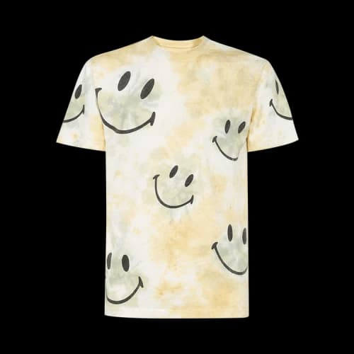 Market Smiley Shibori Dye T-Shirt 'Cream'