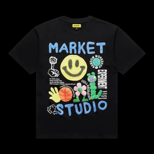 Market Smiley Collage Tee 'Black'