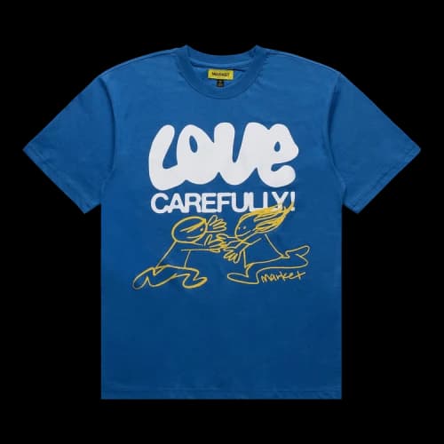Market Love Carefully Tee 'Atlantic'