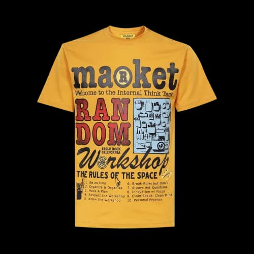 Market Random Workshop Think Tank Tee 'Yellow'