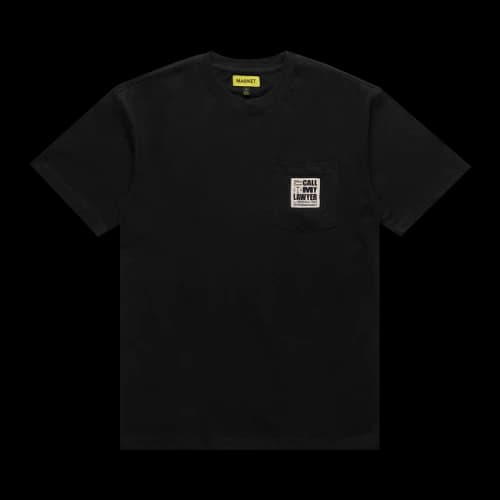 Market 24 Hr Lawyer Service Pocket Tee 'Black'