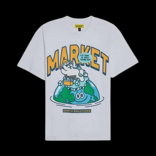 Market Time To Chill Out T-Shirt 'White'