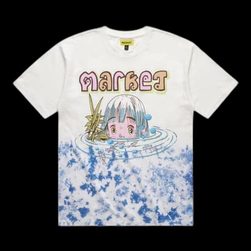 Market Pond Tie Dye T-Shirt 'White'