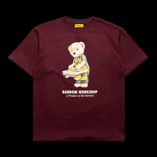 Market Random Workshop Bear Tee 'Maroon'