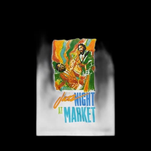 Market Jazz Night T-Shirt 'White'