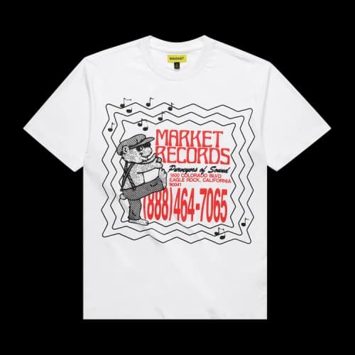 Market Records T-Shirt 'White'