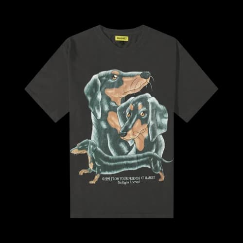 Market Long Bois T-Shirt 'Charcoal'