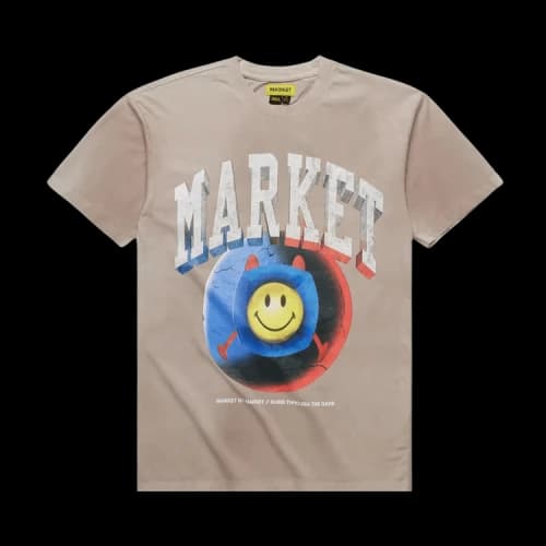 Market Smiley Happiness Within Tie-Dye T-Shirt 'Lavender'