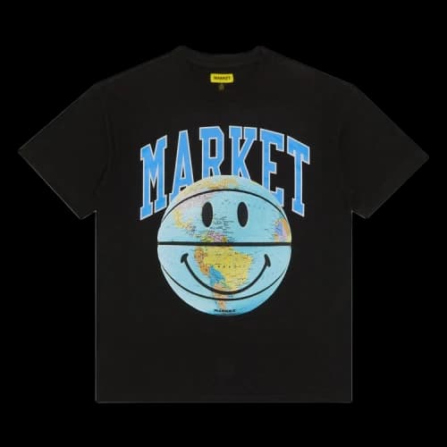 Market Smiley Market Globe Arc T-Shirt 'Black' GOAT Exclusive